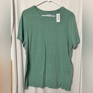 Old Navy Green Everywear Short Sleeve Tee Size XL Tall-NWT